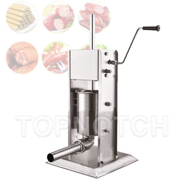 Image of Stainless Steel Manual Sausage Machine Household Vertical Sausages Stuffer Filler