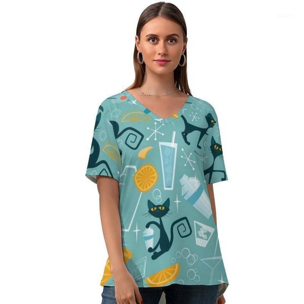 kitty tee shirt simple graphic woman t v neck short sleeve summer t-shirt oversized women's, White
kitty tee shirt simple graphic woman t v neck short sleeve summer t-shirt oversized women's, White