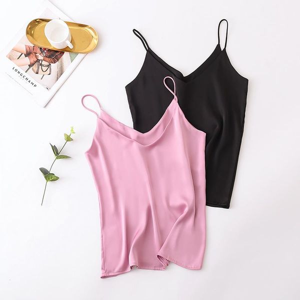 women's tanks & camis 2021 summer spaghetti strap women halter v-neck basic black sleeveless satin silk tank plus size camisol, White
women's tanks & camis 2021 summer spaghetti strap women halter v-neck basic black sleeveless satin silk tank plus size camisol, White