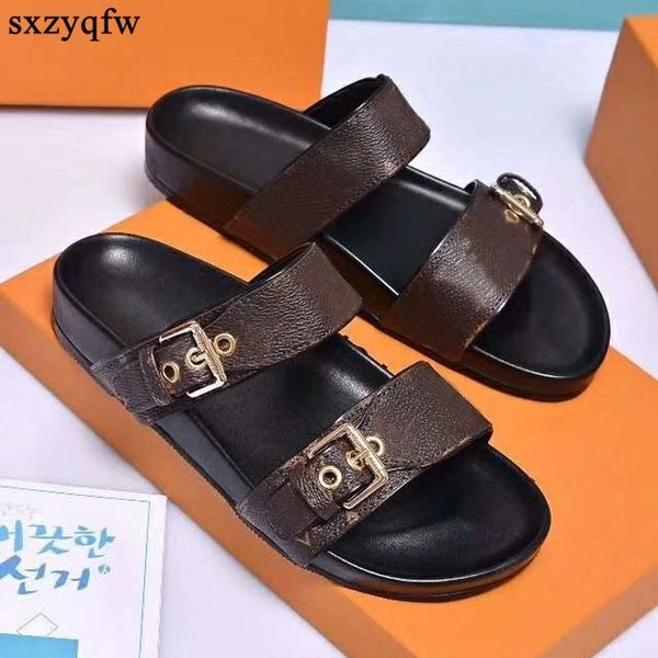 brown slippers round toe buckle sandals slip on flats summer women shoes comfort flip flops 2021 classic slides zapatillas, Black
brown slippers round toe buckle sandals slip on flats summer women shoes comfort flip flops 2021 classic slides zapatillas, Black
