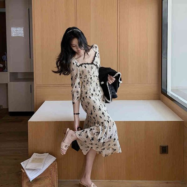 women's jackets spring square neck slim floral print pleated vintage high waist midi dress sweet style sukienka mujer women's clot, Black;brown
women's jackets spring square neck slim floral print pleated vintage high waist midi dress sweet style sukienka mujer women's clot, Black;brown