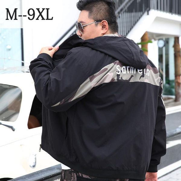 men's jackets 8xl plus size jacket 2021 oversized casual style loose hooded patchwork clothing, Black;brown
men's jackets 8xl plus size jacket 2021 oversized casual style loose hooded patchwork clothing, Black;brown