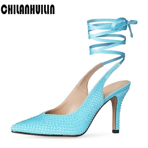 sandals summer boots women high heels pumps satin crystal fashion hollow lace-up cross-tied party dance shoes, Black
sandals summer boots women high heels pumps satin crystal fashion hollow lace-up cross-tied party dance shoes, Black