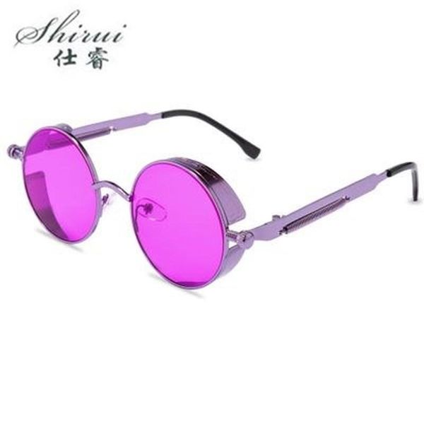 retro round steam punk sunglasses men women brand designer small circle sun glasses vintage metal frame driving eyewear, White;black
retro round steam punk sunglasses men women brand designer small circle sun glasses vintage metal frame driving eyewear, White;black