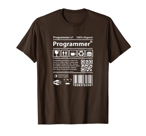 Programmer barcode devops developer scrum coding java python T-Shirt, Mainly pictures
Programmer barcode devops developer scrum coding java python T-Shirt, Mainly pictures