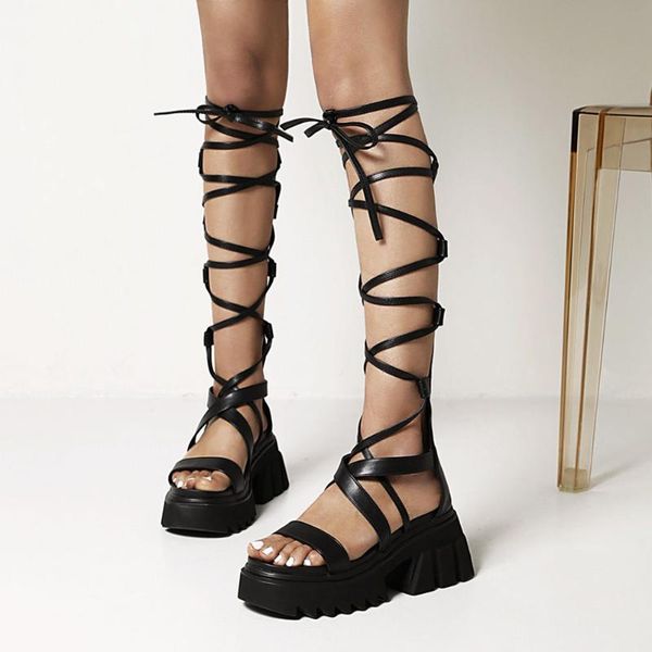 karin shoes high heels women shoes gldiator sandals lace-up flat platform new fashion black non-slip footwear
karin shoes high heels women shoes gldiator sandals lace-up flat platform new fashion black non-slip footwear