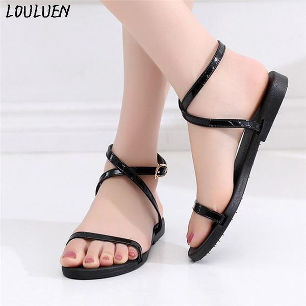 fashion women's open-toe shoes wild flats cross belt buckle casual beach sandals sandali sandalias mujer 2021 gift plataforma, Black
fashion women's open-toe shoes wild flats cross belt buckle casual beach sandals sandali sandalias mujer 2021 gift plataforma, Black