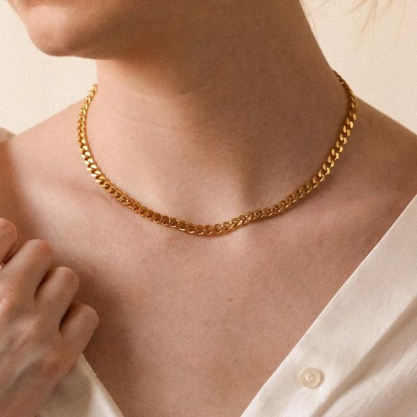 chains mumuxing wide 5mm cuban chain stainless steel necklace men's and women's punk hip-hop personality fashion trend jewelry gif, Silver
chains mumuxing wide 5mm cuban chain stainless steel necklace men's and women's punk hip-hop personality fashion trend jewelry gif, Silver