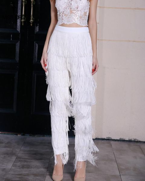 women's pants & capris ww02588 fashion 2021 runway luxury european design party style clothing, Black;white
women's pants & capris ww02588 fashion 2021 runway luxury european design party style clothing, Black;white