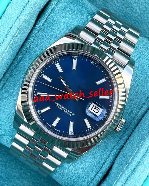 bp factory 41mm dj master luxury mens watches blue dial fluted bezel ss 316l luminous dg 2813 automatic movement jubilee bracelet business w, Slivery;brown
bp factory 41mm dj master luxury mens watches blue dial fluted bezel ss 316l luminous dg 2813 automatic movement jubilee bracelet business w, Slivery;brown