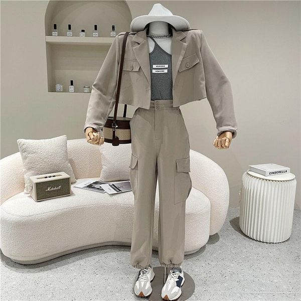 women's two piece pants set spring summer 2021 fashion short casual blazer suit drop sports leggings, White
women's two piece pants set spring summer 2021 fashion short casual blazer suit drop sports leggings, White