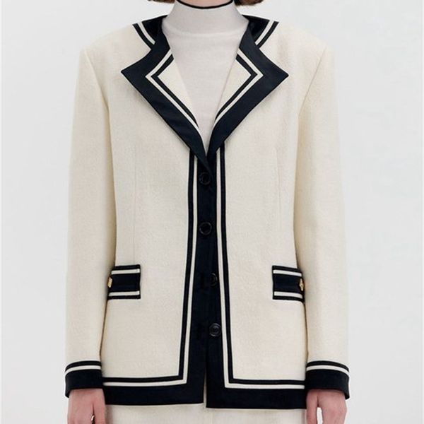 2021 new women blazers autumn and winter women's short single-breasted suit mvqs, White;black
2021 new women blazers autumn and winter women's short single-breasted suit mvqs, White;black
