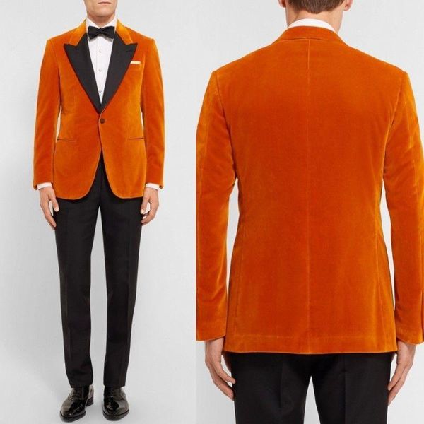 men's suits & blazers 2021 arrival orange velvet mens with black lapel casual one button formal custom wedding coats pants 2 pieces, White;black
men's suits & blazers 2021 arrival orange velvet mens with black lapel casual one button formal custom wedding coats pants 2 pieces, White;black