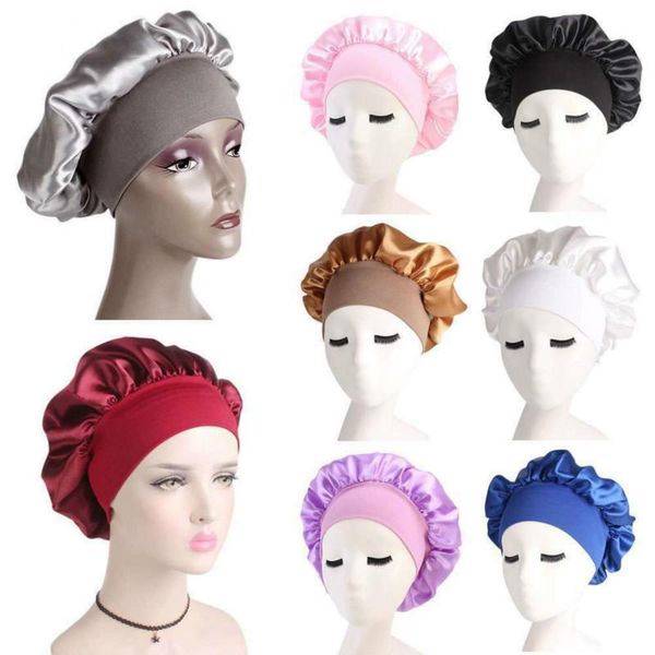 new fashion big size satin silk sleeping night cap head hat bathing waterproof cleaning hygiene dustproof hat protect curly hair, Blue;gray
new fashion big size satin silk sleeping night cap head hat bathing waterproof cleaning hygiene dustproof hat protect curly hair, Blue;gray