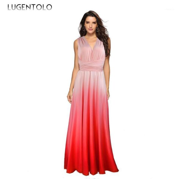women dinner party dress big swing multi way multi-wear cross backless bandage gradient maxi dresses lugentolo casual, Black;gray
women dinner party dress big swing multi way multi-wear cross backless bandage gradient maxi dresses lugentolo casual, Black;gray