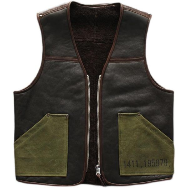 men's vests sheepskin genuine leather vest wool lined b3 real thick fur sleeveless jacket winter warm waistcoat, Black;white
men's vests sheepskin genuine leather vest wool lined b3 real thick fur sleeveless jacket winter warm waistcoat, Black;white