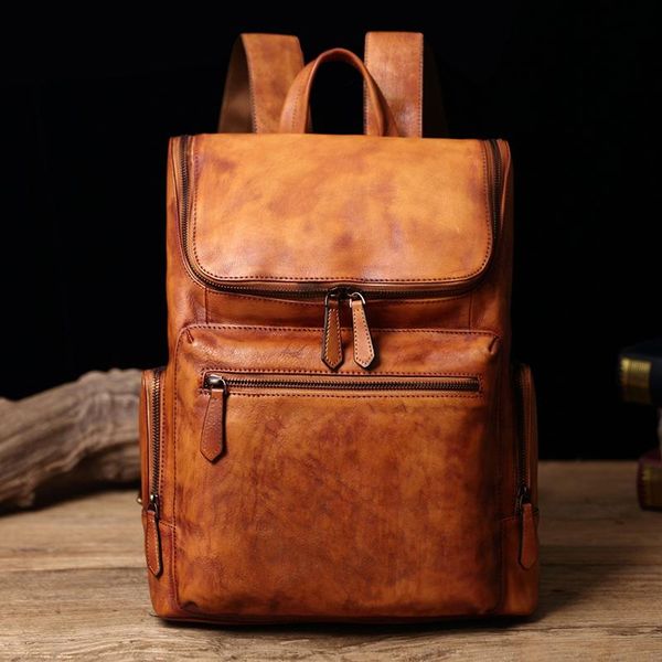 backpack man travel bag mountaineering vintage genuine leather large capacity bucket shoulder daypack male handmade
backpack man travel bag mountaineering vintage genuine leather large capacity bucket shoulder daypack male handmade