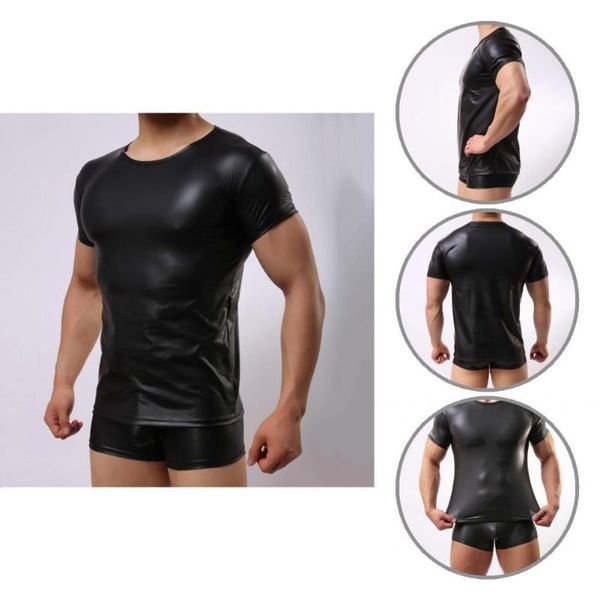 men's casual shirts fit terrific stretchy men slim undershirt short sleeve for stage show, White;black
men's casual shirts fit terrific stretchy men slim undershirt short sleeve for stage show, White;black