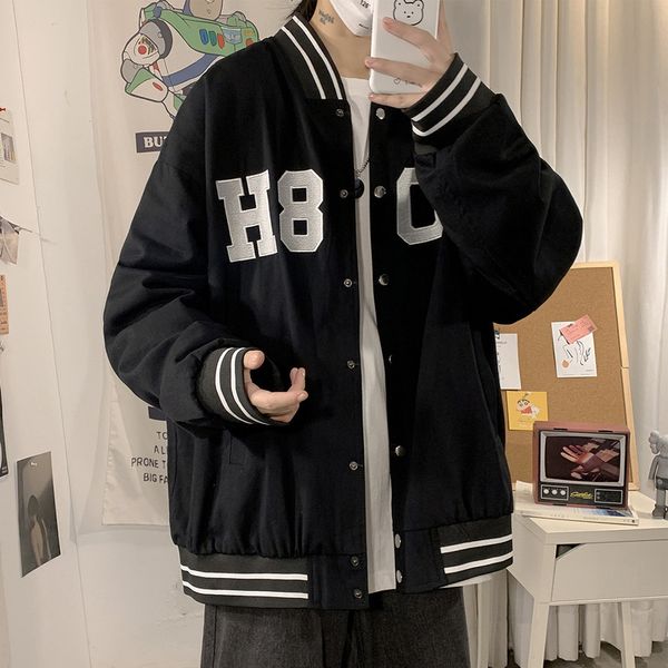 baseball uniform korean fashion clothes men's loose casual jacket autumn winter coat, Black;brown
baseball uniform korean fashion clothes men's loose casual jacket autumn winter coat, Black;brown