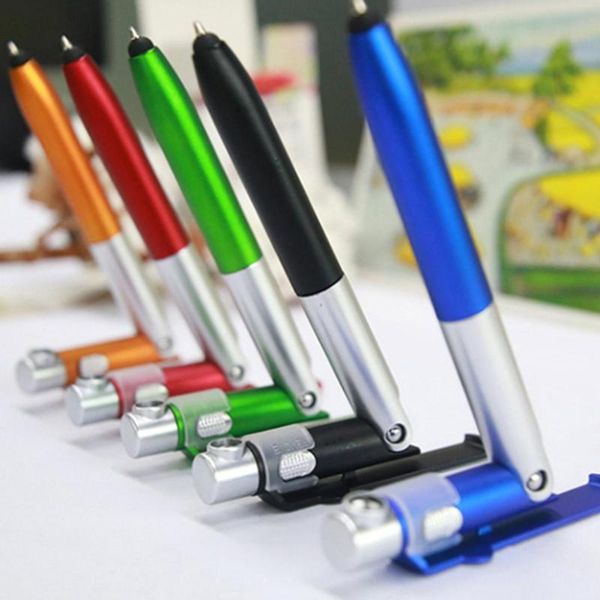 multifunctional 4 in 1 pen ballpoint folding led light phone stationery holder supplies stand office writing mobile pen sch j9r5, Blue;orange
multifunctional 4 in 1 pen ballpoint folding led light phone stationery holder supplies stand office writing mobile pen sch j9r5, Blue;orange