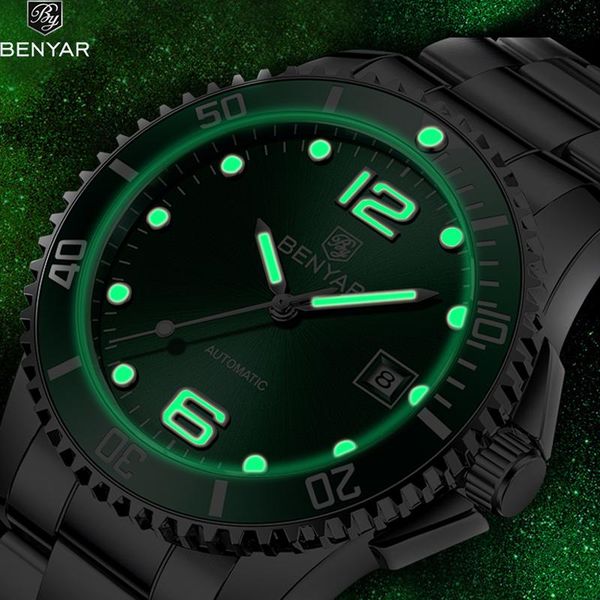 wristwatches benyar 2021 men's watches sport military watch men automatic mechanical mens wristwatch waterproof clock reloj hombre, Slivery;brown
wristwatches benyar 2021 men's watches sport military watch men automatic mechanical mens wristwatch waterproof clock reloj hombre, Slivery;brown