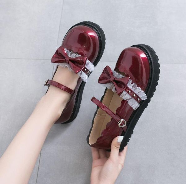 dress shoes girl vintage sweet lolita round head buckle women lace up bowknot kawaii loli cosplay platform heels, Black
dress shoes girl vintage sweet lolita round head buckle women lace up bowknot kawaii loli cosplay platform heels, Black