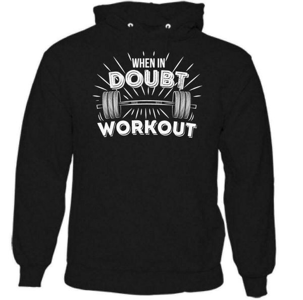 men's hoodies & sweatshirts when in doubt workout mens funny gym hoodie training bodybuilding weights, Black
men's hoodies & sweatshirts when in doubt workout mens funny gym hoodie training bodybuilding weights, Black