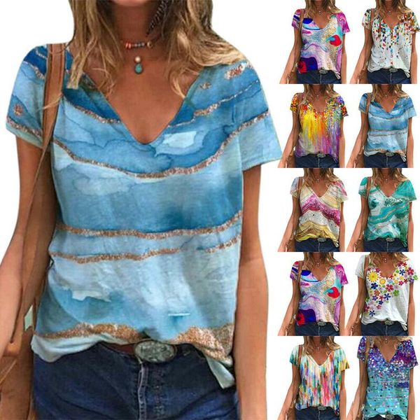 women's t-shirt cofekate ladies shirts casual v-neck print lightweight short sleeve pullover summer 2021 womens clothing, White
women's t-shirt cofekate ladies shirts casual v-neck print lightweight short sleeve pullover summer 2021 womens clothing, White