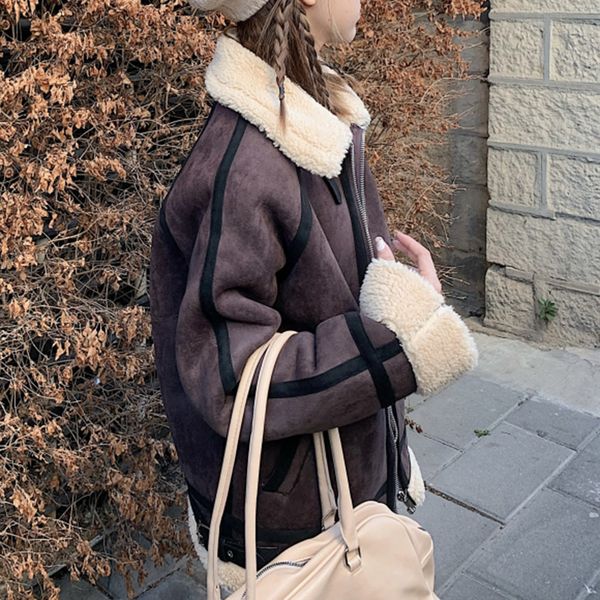 new 2021 japanese and version of autumn cotton pad thickened winter warm tweed coat long sleeve locomotive h urcu, Black;brown
new 2021 japanese and version of autumn cotton pad thickened winter warm tweed coat long sleeve locomotive h urcu, Black;brown