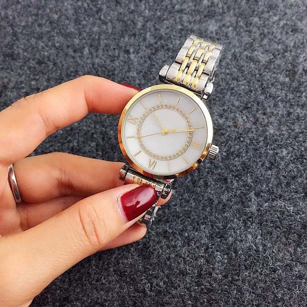 fashion brand watches women girl crystal style metal steel band quartz wrist watch ar02, Slivery;brown
fashion brand watches women girl crystal style metal steel band quartz wrist watch ar02, Slivery;brown