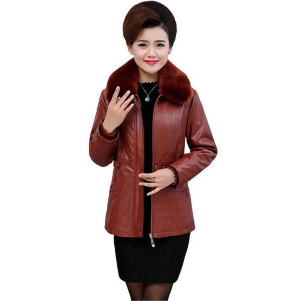 women's leather & faux women jacket plus velvet warm short pu jackets winter size windproof overcoat 4xl 5xl f1142, Black
women's leather & faux women jacket plus velvet warm short pu jackets winter size windproof overcoat 4xl 5xl f1142, Black