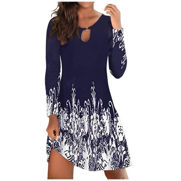 casual dresses 2021 floral print bohemian dress fashion women's long-sleeve o-neck chest hollow big swing, Black;gray
casual dresses 2021 floral print bohemian dress fashion women's long-sleeve o-neck chest hollow big swing, Black;gray