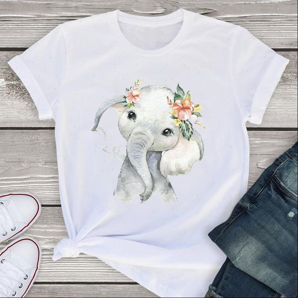 women graphic short sleeve cartoon flower animal fashion summer lady womens clothing t shirt tees female t shirt, White
women graphic short sleeve cartoon flower animal fashion summer lady womens clothing t shirt tees female t shirt, White