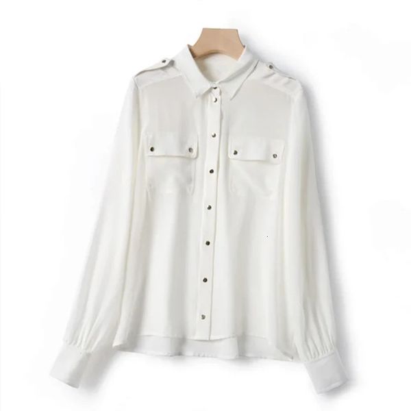 2021 new 100% seda macio feminino ol manga longa blusa senhoras branco camisa verde single-breasted bolsos duplos trabalho de escritrio blus, Black
2021 new 100% seda macio feminino ol manga longa blusa senhoras branco camisa verde single-breasted bolsos duplos trabalho de escritrio blus, Black