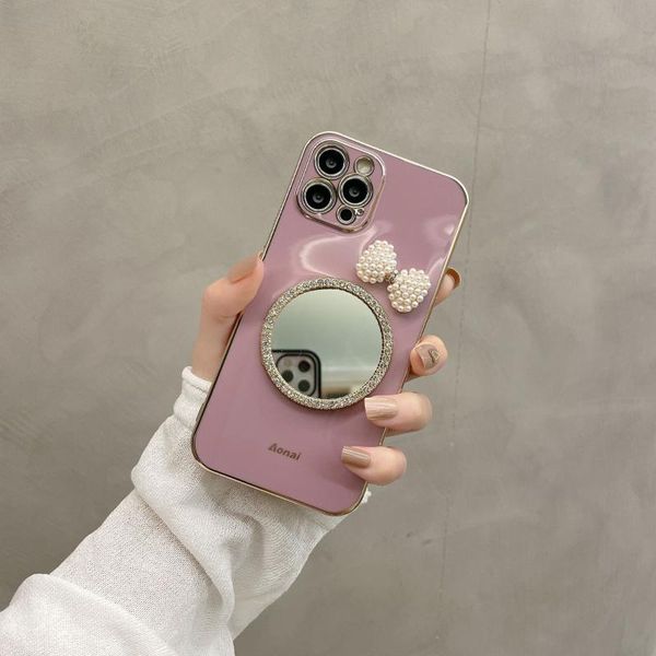card holders applicable bowknot makeup mirror 12/11pro/max apple x/xs/xr mobile phone case iphone7p female 8plus, Brown;gray
card holders applicable bowknot makeup mirror 12/11pro/max apple x/xs/xr mobile phone case iphone7p female 8plus, Brown;gray