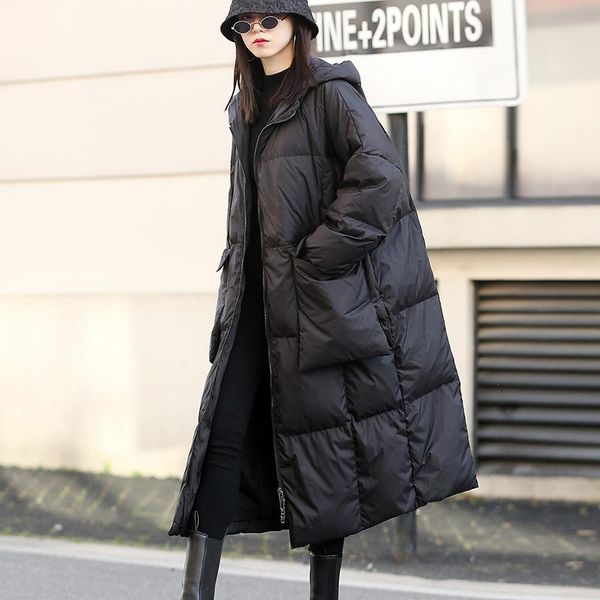 women's down & parkas 2021 winter big pocket women jacket korean windproof warm hooded parka long white duck coat female thick snow out, Black
women's down & parkas 2021 winter big pocket women jacket korean windproof warm hooded parka long white duck coat female thick snow out, Black