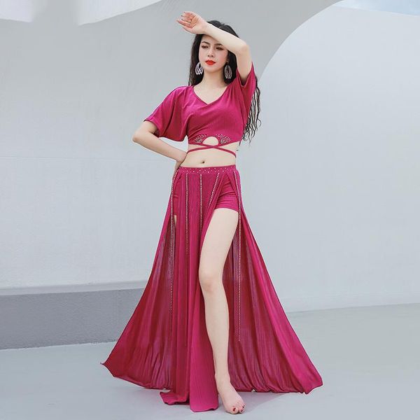 stage wear belly dance practice clothes suit light luxury drill tassel strip group women set, Black;red
stage wear belly dance practice clothes suit light luxury drill tassel strip group women set, Black;red