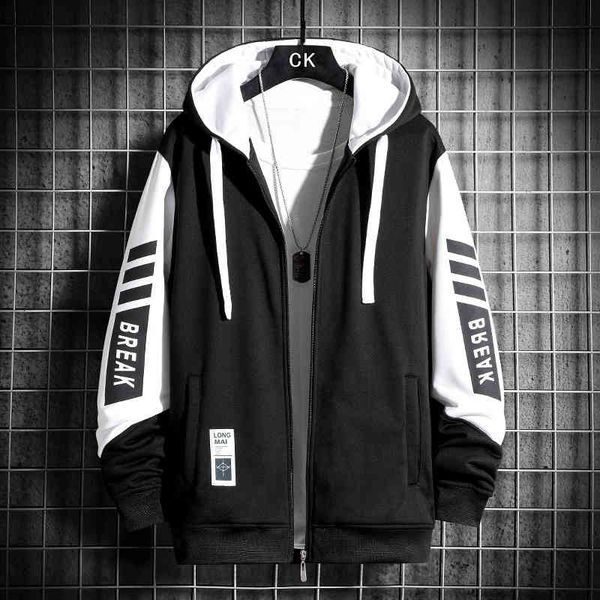 men's sweater 2021 spring and autumn new cardigan hooded men's clothing korean fashion, Black
men's sweater 2021 spring and autumn new cardigan hooded men's clothing korean fashion, Black