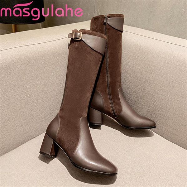 boots masgulahe 2021 winter knee thick heels square toe women fashion buckle ladies shoes black brown
boots masgulahe 2021 winter knee thick heels square toe women fashion buckle ladies shoes black brown