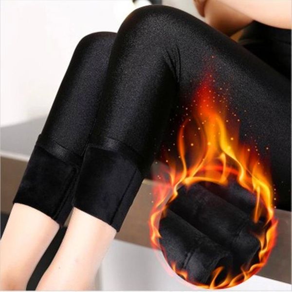high elastic waist winter velvet women legging thicken warm pants shiny fluorescent cashmere neon push up trousers, Black
high elastic waist winter velvet women legging thicken warm pants shiny fluorescent cashmere neon push up trousers, Black