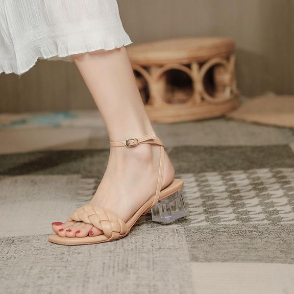 dress shoes 2021 summer stars with transparent sandals women's woven crystal thick heels fairy wind, Black
dress shoes 2021 summer stars with transparent sandals women's woven crystal thick heels fairy wind, Black