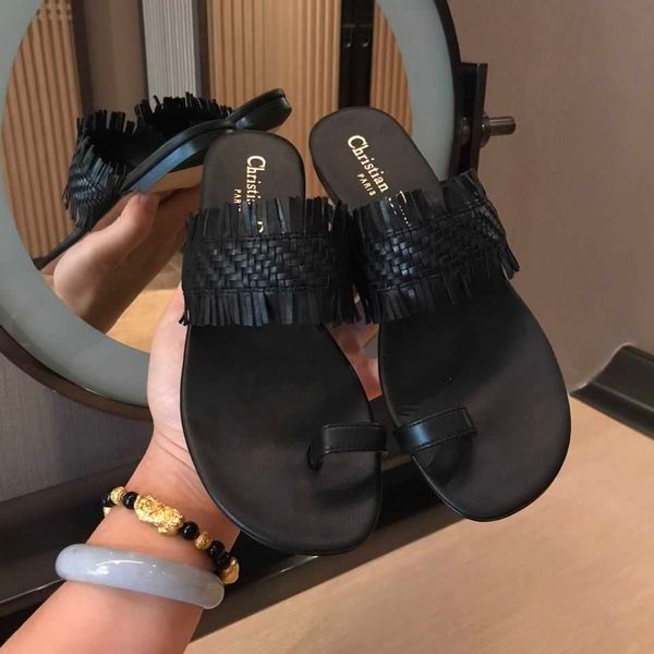 popular in the summer of 2o21 small fresh hand woven flat slippers versatile casual shoes zlh, Black
popular in the summer of 2o21 small fresh hand woven flat slippers versatile casual shoes zlh, Black