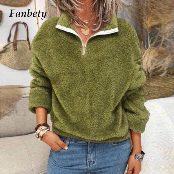 2021 new women casual solid warm fleece sweatshirt winter turn-down collar pullover elegant female oversized hoodie gy49, Black
2021 new women casual solid warm fleece sweatshirt winter turn-down collar pullover elegant female oversized hoodie gy49, Black