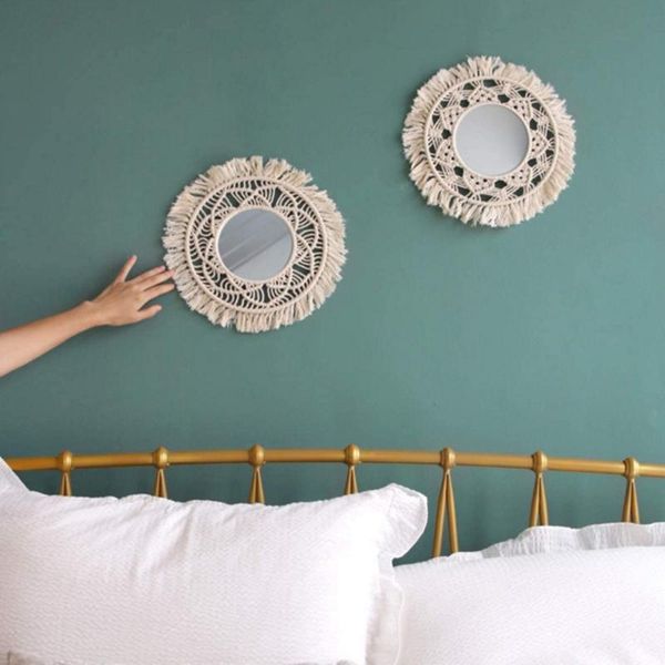 mirrors macrame mirror handmade tapestry makeup hanging wall bohemian decoration for apartment living room bedroom
mirrors macrame mirror handmade tapestry makeup hanging wall bohemian decoration for apartment living room bedroom