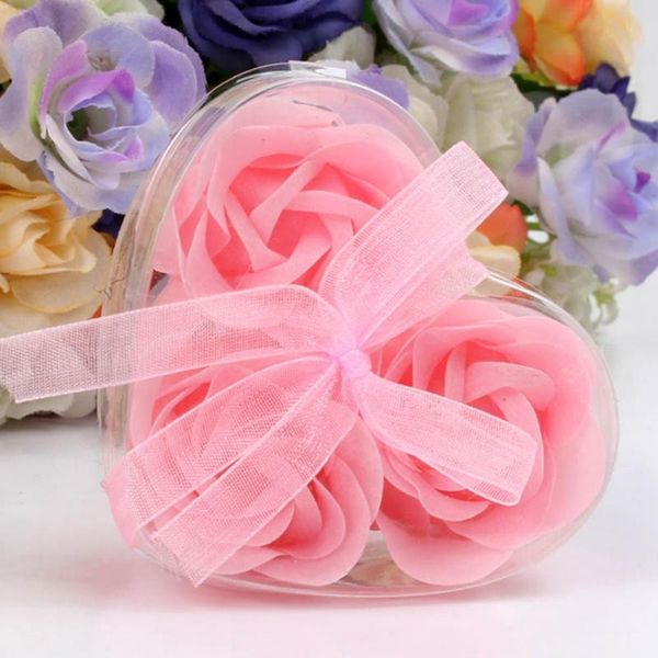 party favor rose flower petal bath body soap valentine's day teacher's wedding gift box for your good friend