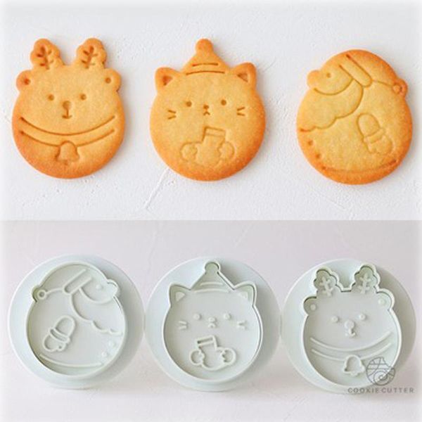 baking moulds 3pcs/sets christmas biscuit snowman elk cubs santa claus cartoon
baking moulds 3pcs/sets christmas biscuit snowman elk cubs santa claus cartoon