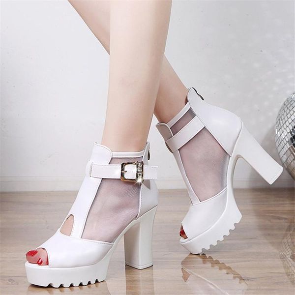 sandals women summer pattern leather refreshing gauze open toe high-heeled thick heel pointed hollow mesh boots large size, Black
sandals women summer pattern leather refreshing gauze open toe high-heeled thick heel pointed hollow mesh boots large size, Black