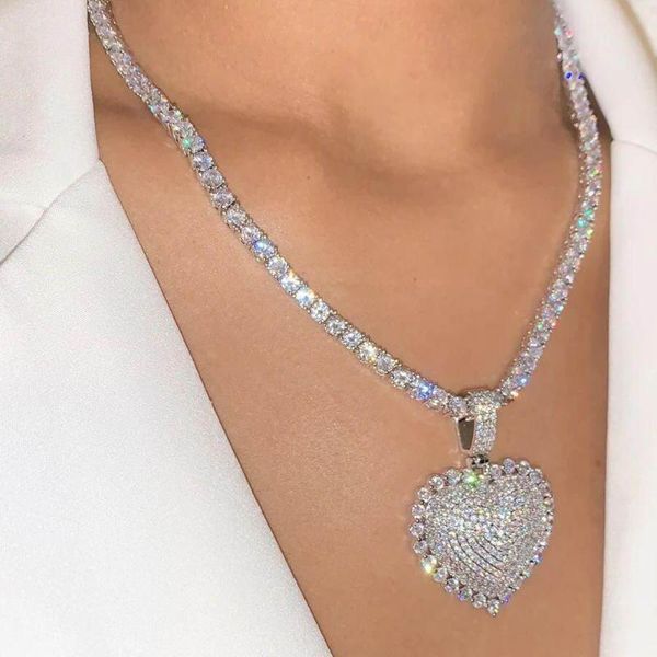 wholesale silver color heart pendant choker hiphop full iced out cubic zirconia cz stone heart charm necklace gift women jewelry
wholesale silver color heart pendant choker hiphop full iced out cubic zirconia cz stone heart charm necklace gift women jewelry