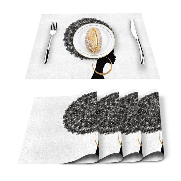 table runner african black women printed kitchen placemat dining mat cotton linen pads cup mats home decor
table runner african black women printed kitchen placemat dining mat cotton linen pads cup mats home decor