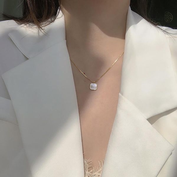 chains trendy fashion jewelry white mother shell high sense versatile copper heart chain necklace holiday gift for women and girls, Silver
chains trendy fashion jewelry white mother shell high sense versatile copper heart chain necklace holiday gift for women and girls, Silver